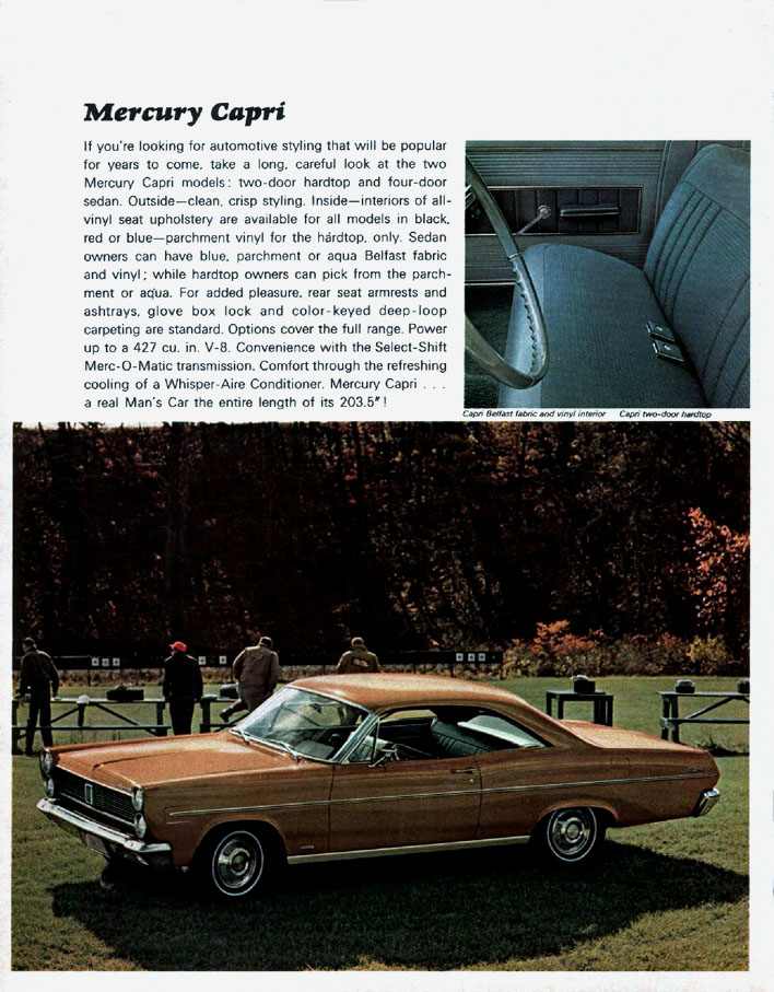 1967 Mercury Brochure Page 7